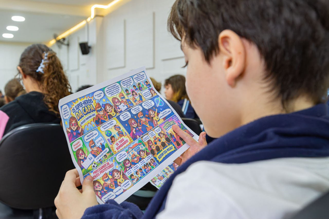 Desenhos de estudantes da rede municipal de Diadema vão estampar cadernos e mochilas em 2027