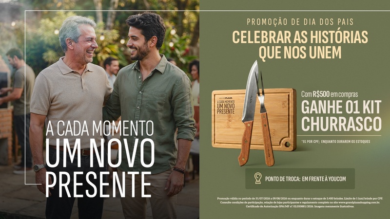 Grand Plaza abre Taurus Festival e lança promoção com Kit Churrasco exclusivo para Dia dos Pais