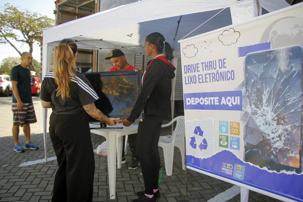 Primeiro Drive-Thru de Lixo Eletrônico de 2025 acontece em Ribeirão Pires na próxima quinta-feira (30)