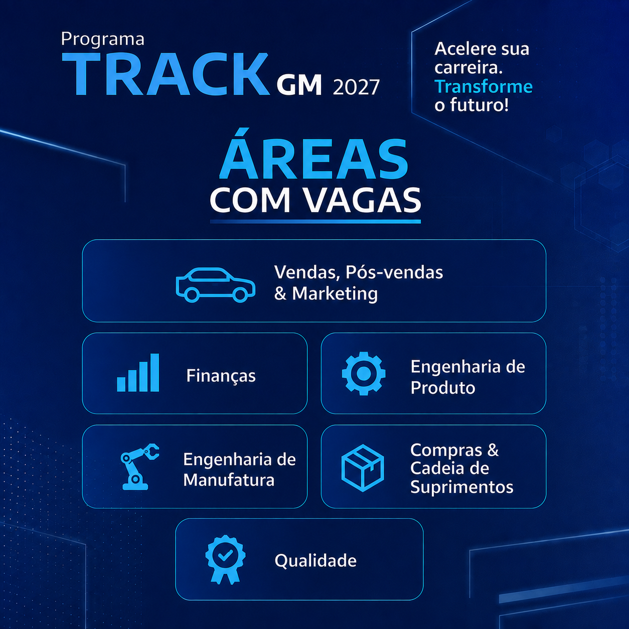 General Motors abre programa de Trainees para formar nova geração de líderes