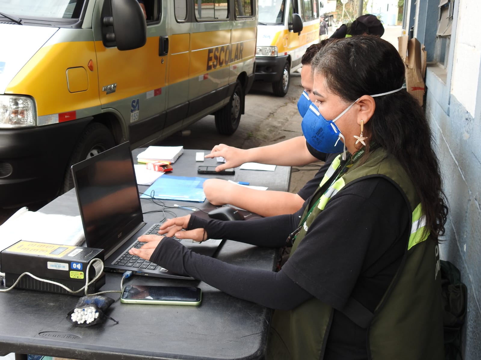 Semasa inicia blitze preventivas do ProAr em frota pública de Santo André
