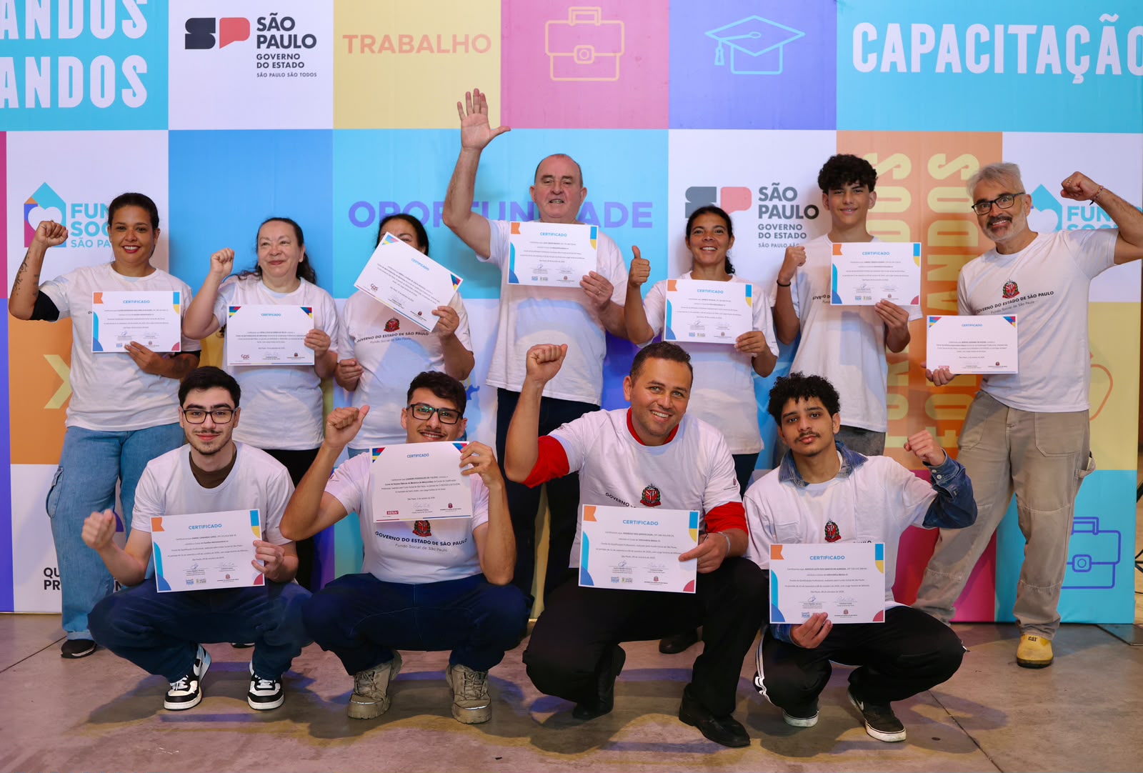 Fundo Social de Santo André certifica 105 alunos em parceria com Governo do Estado durante Feira de Empregos