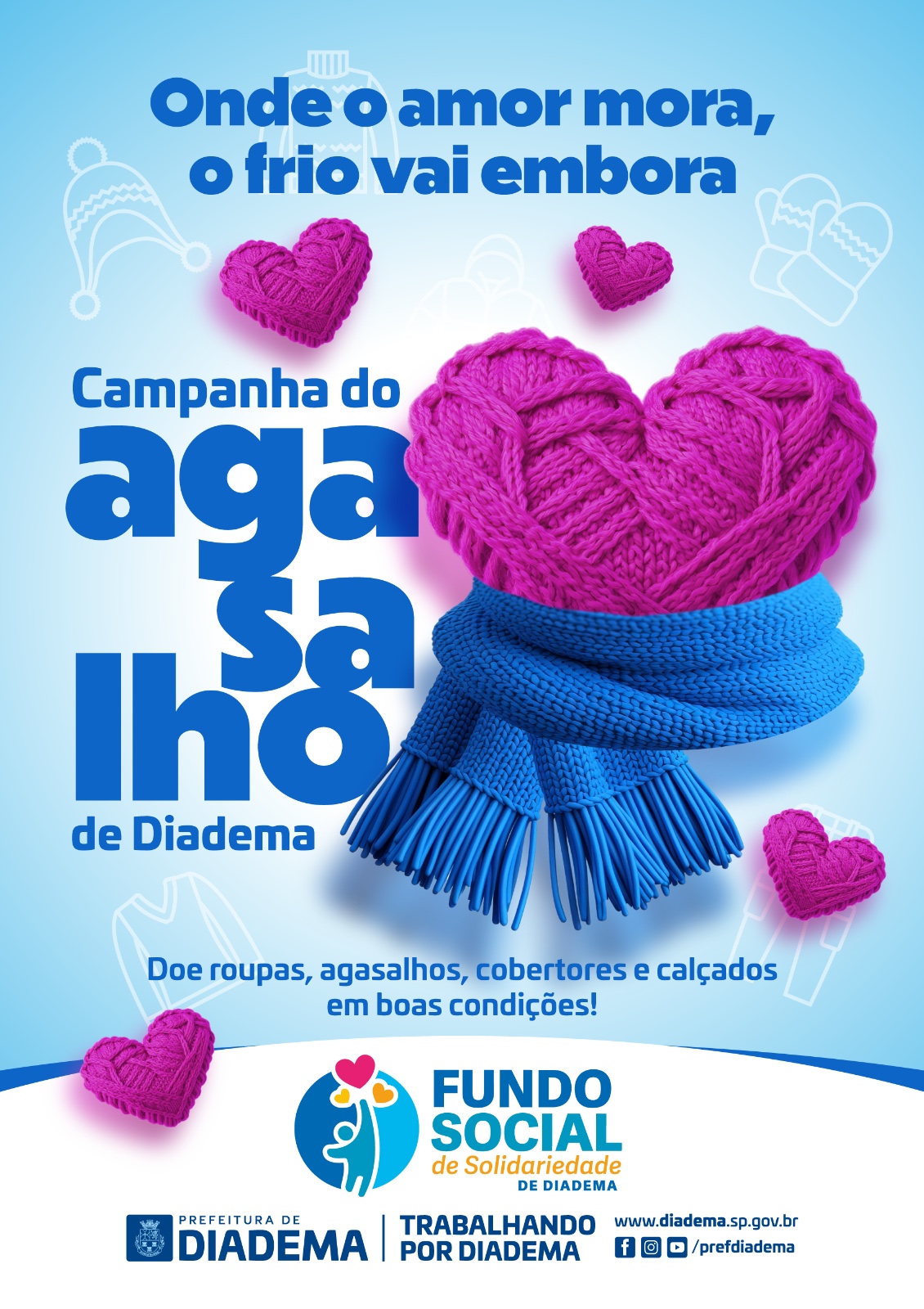 Campanha do Agasalho de Diadema começa nesta quarta