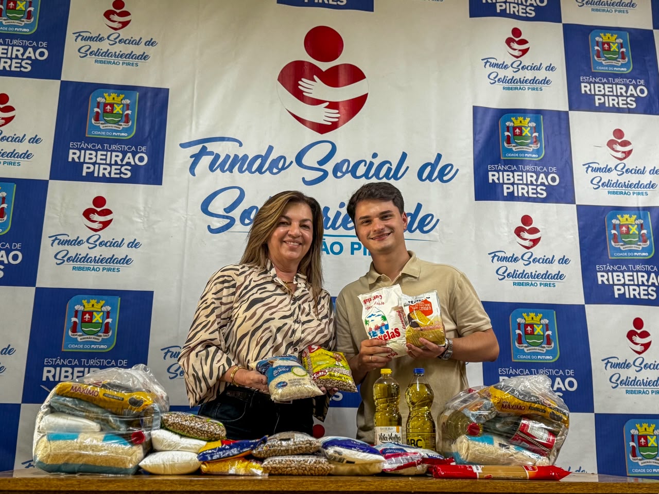 Fundo Social de Ribeirão Pires recebe mais de 100 kg de alimentos arrecadados em campeonato solidário de futevôlei