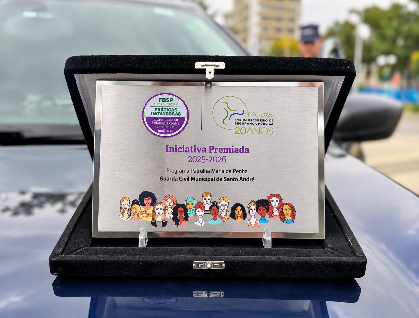 Patrulha Maria da Penha de Santo André recebe selo que reconhece políticas de proteção à mulher
