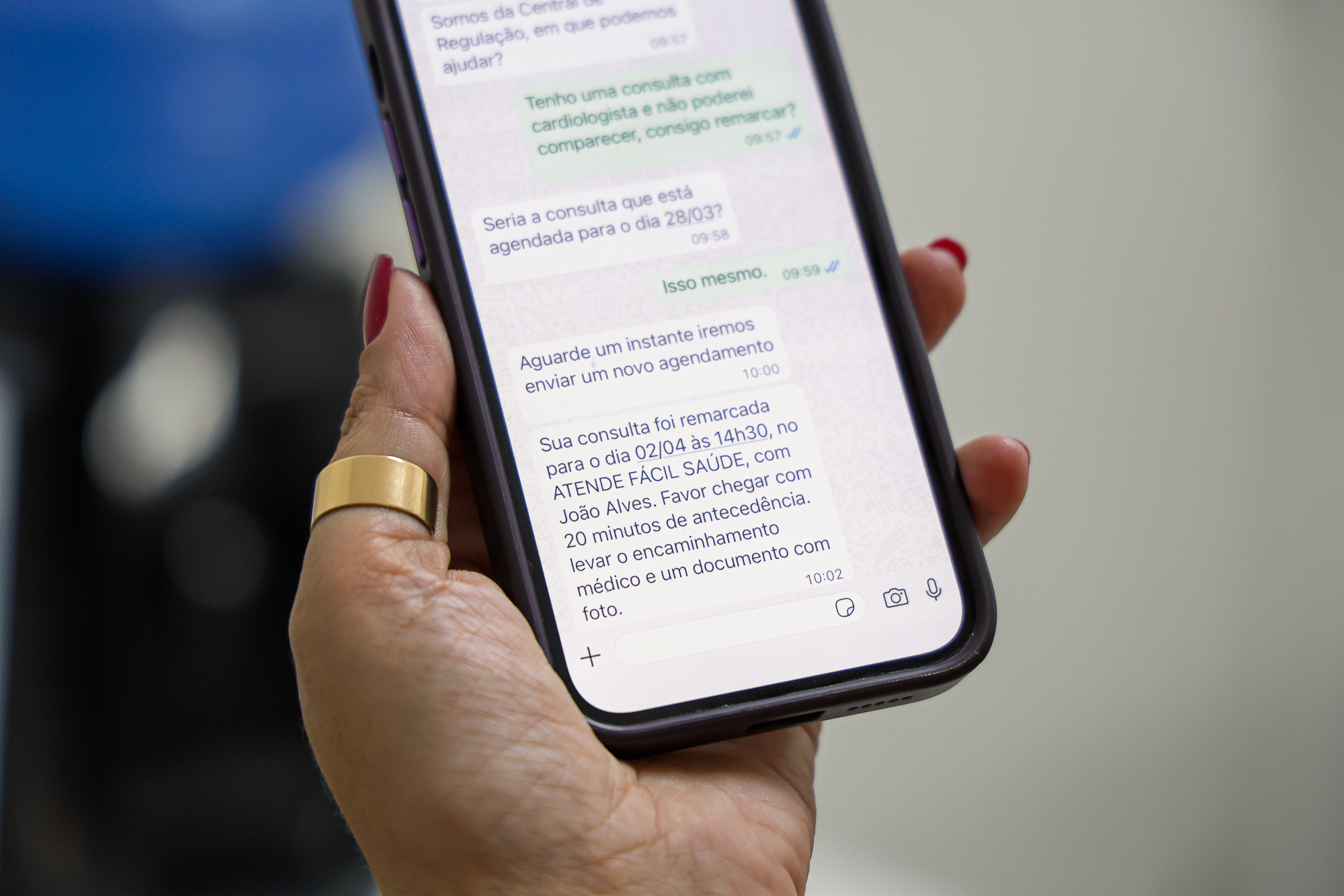 Pacientes de São Caetano podem remarcar consultas e exames por WhatsApp
