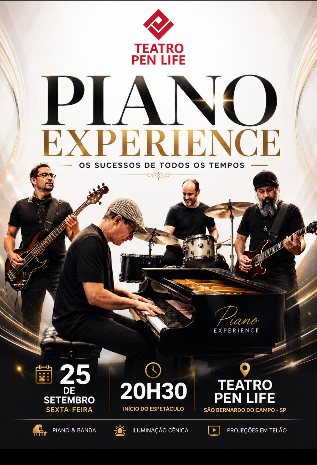  Pianista Lelo Nahssen traz o espetáculo audiovisual Piano Experience a São Bernardo do Campo