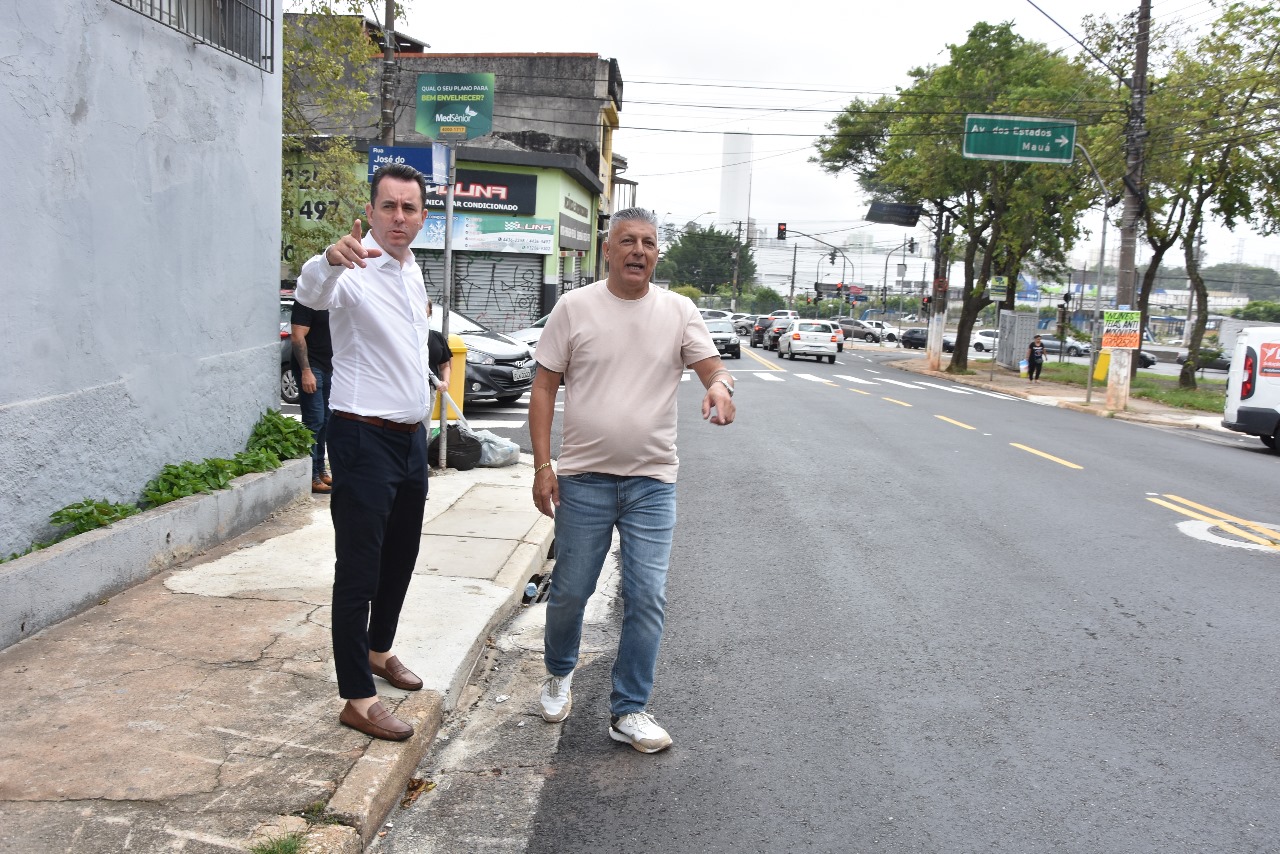 Santo André entrega obras de drenagem e infraestrutura da Avenida Queirós Filho