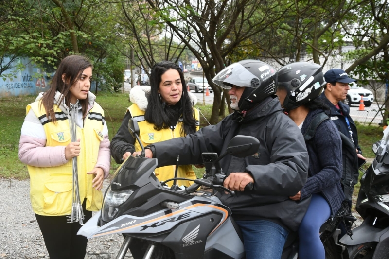 Santo André promove ação com motociclistas durante Mês da Mobilidade
