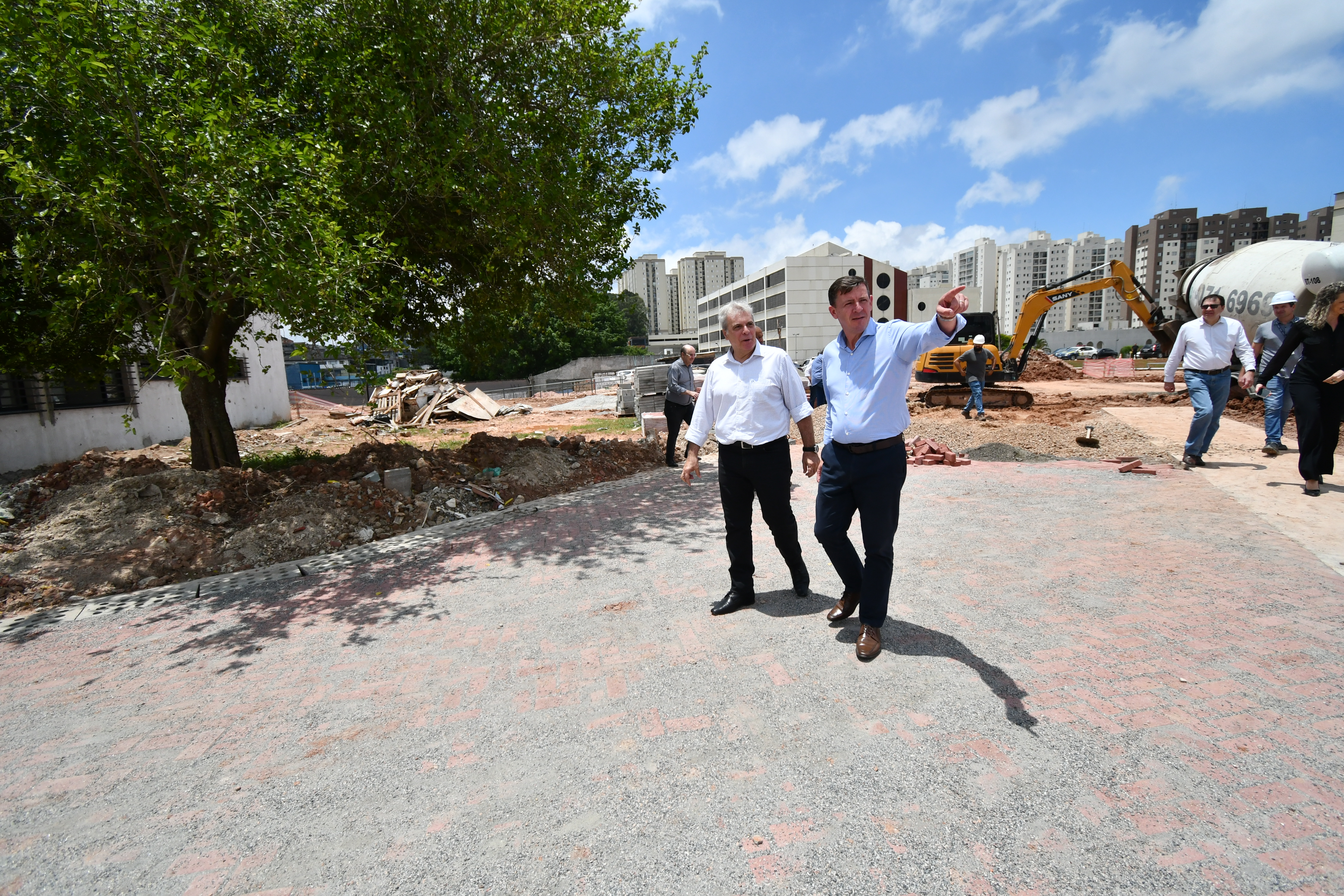  Prefeitura e Estado vistoriam obra do Parque da Cidadania de São Bernardo