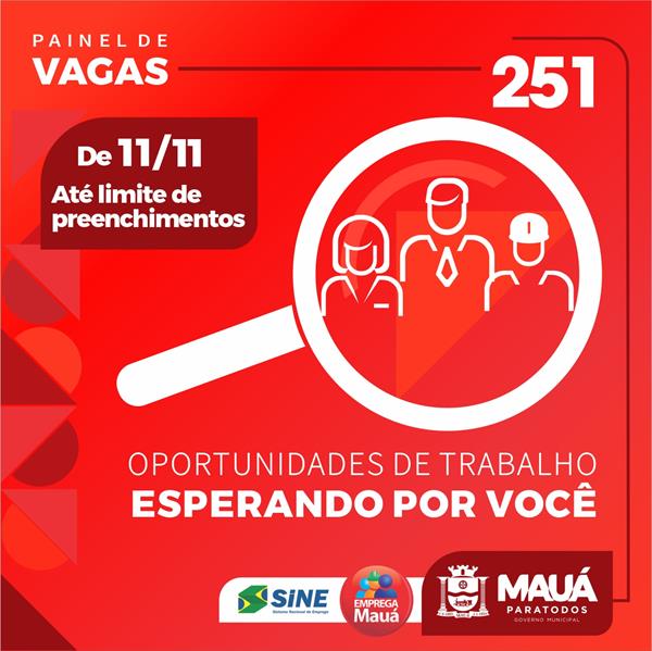 Sine de Mauá registra 251 oportunidades de emprego