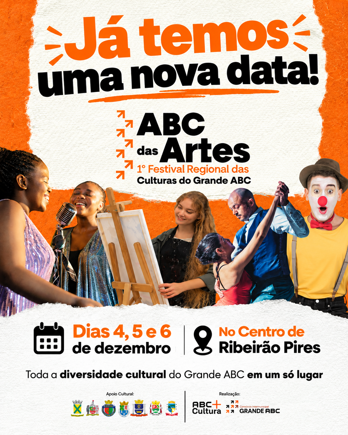 1º Festival Regional das Culturas do Grande ABC será realizado nos dias 4, 5 e 6 de dezembro, no Centro de Ribeirão Pires